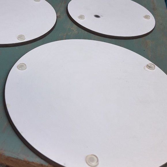 Glass Trivets Hot Pads Vintage Set of 3 Mid Century Modern Kitchen Ware Decor - Picture 14 of 15